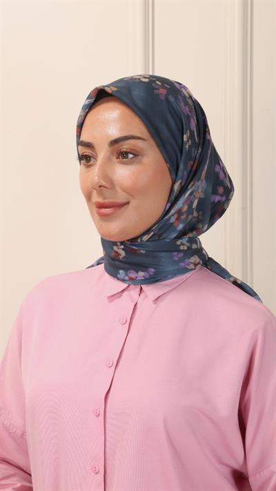 Locella Pamuk Vual Eşarp Turkuaz-4