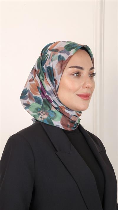 Locella Pamuk Vual Eşarp Gri-3