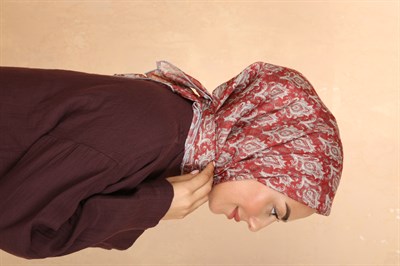 Locella Pamuk Vual Eşarp Kırmızı