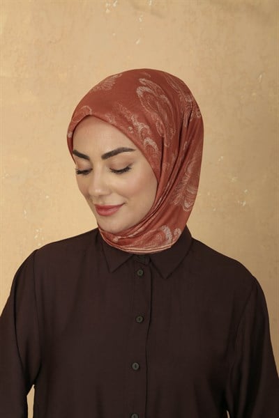 Locella Pamuk Vual Eşarp Turuncu