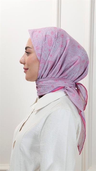 Locella Pamuk Vual Eşarp Metalik Gri-10