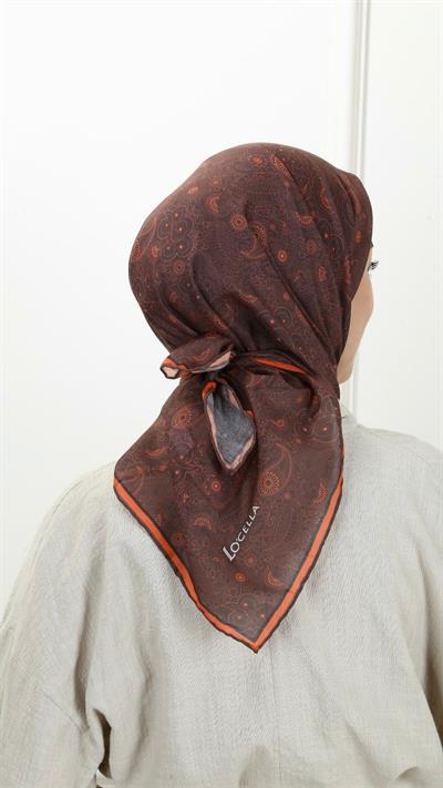 Locella Pamuk Vual Eşarp Kahve-25