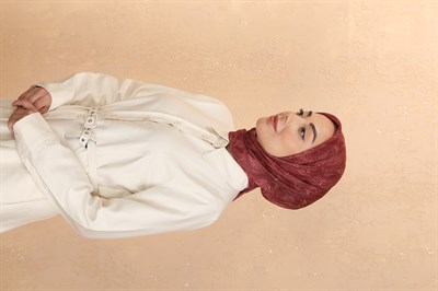 Locella Pamuk Vual Eşarp Bordo