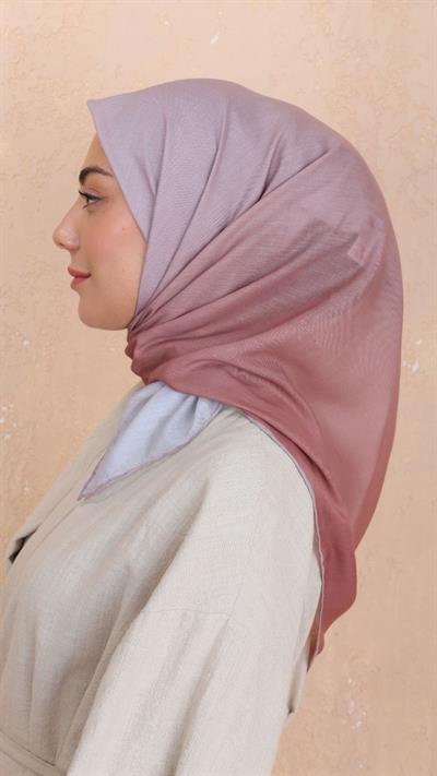 Locella Pamuk Vual Eşarp Pembe Açık Gri-17