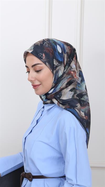 Locella Pamuk Vual Eşarp Siyah-1