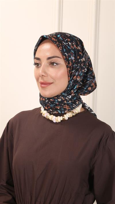 Locella Pamuk Vual Eşarp Siyah-3