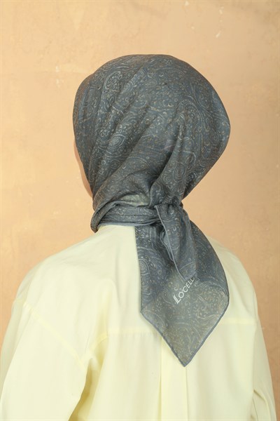 Locella Pamuk Vual Eşarp Gri