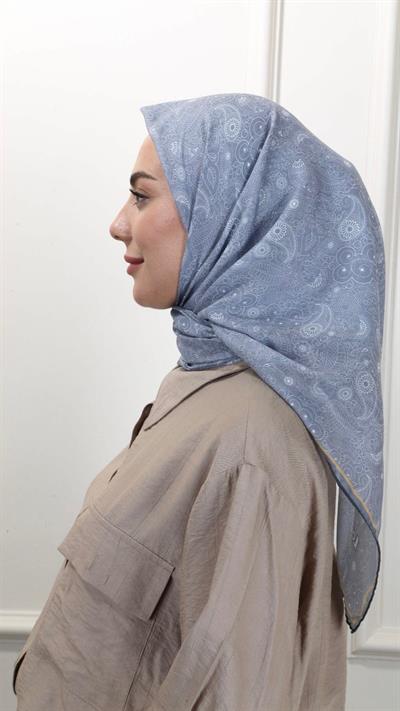 Locella Pamuk Vual Eşarp Gri-18