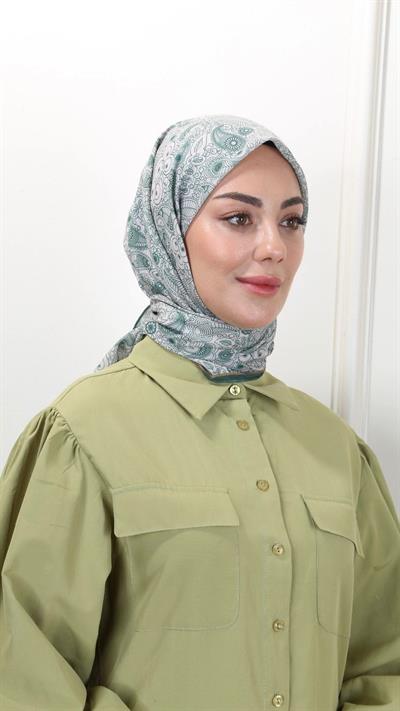 Locella Pamuk Vual Eşarp Canlı Yeşil-21