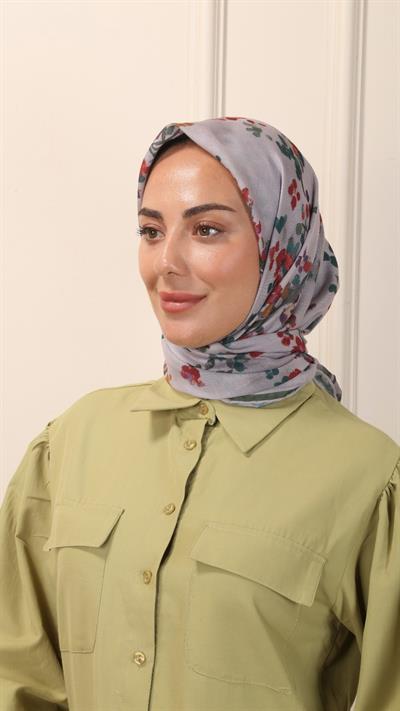 Locella Pamuk Vual Eşarp Yeşil-2