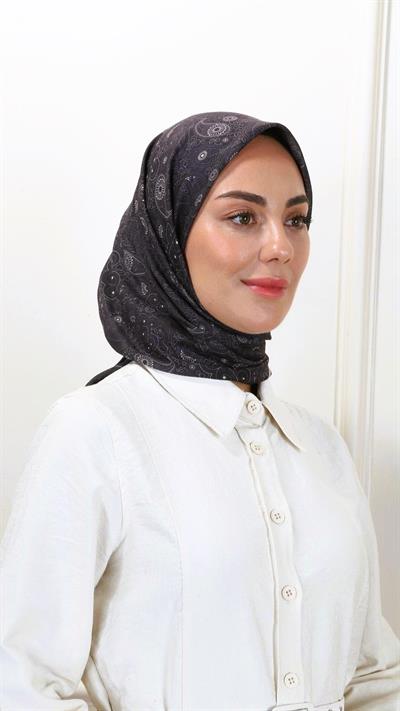 Locella Pamuk Vual Eşarp Acı Kahve-11