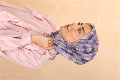 Locella Pamuk Vual Eşarp Mor
