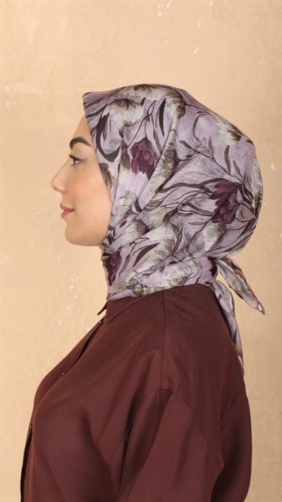 Locella Pamuk Vual Eşarp Lila