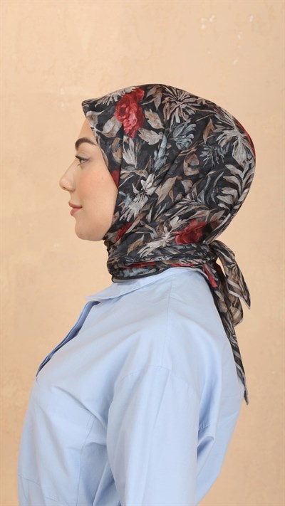 Locella Pamuk Vual Eşarp Siyah