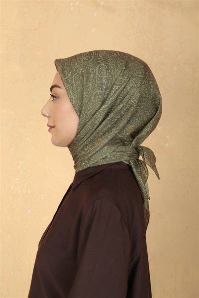 Locella Pamuk Vual Eşarp Yeşil