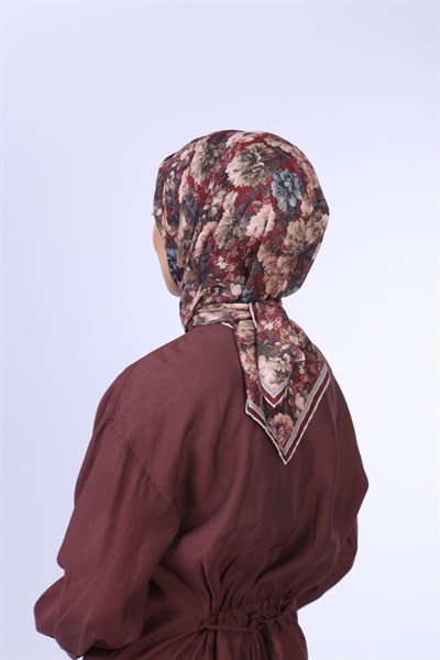 Locella Pamuk Vual Eşarp Bordo