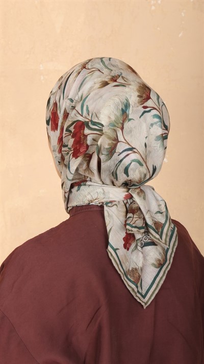 Locella Pamuk Vual Eşarp Canlı Yeşil