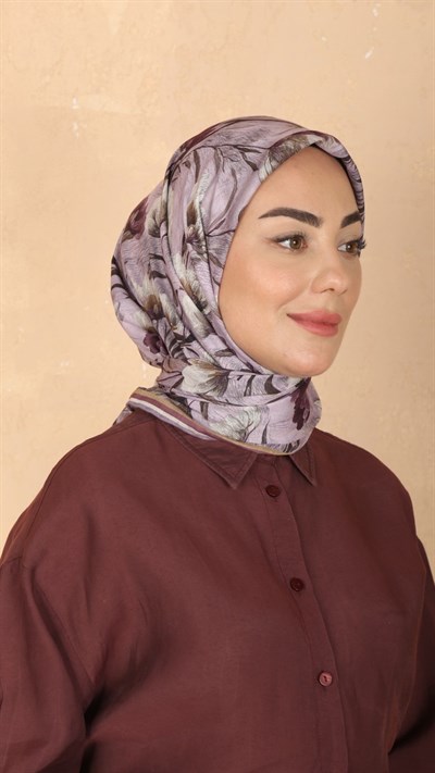 Locella Pamuk Vual Eşarp Lila