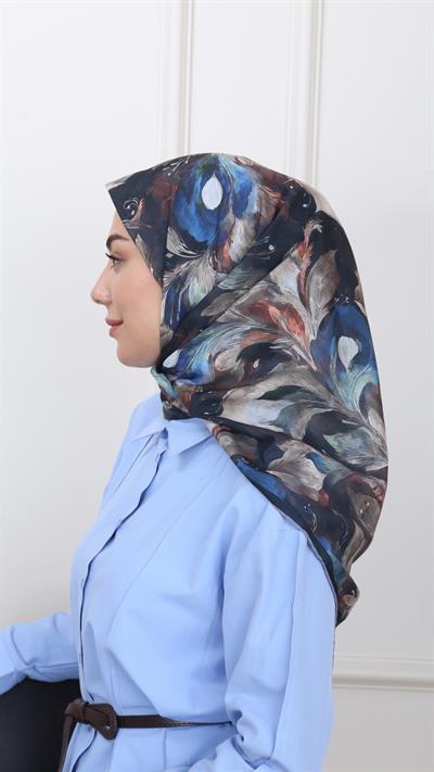 Locella Pamuk Vual Eşarp Siyah-1