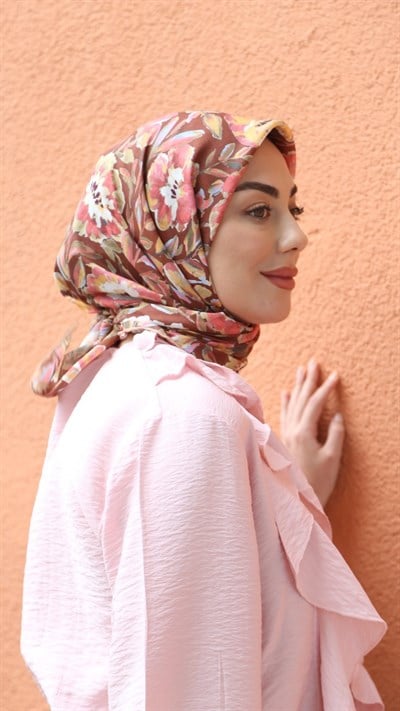 Locella Pamuk Vual Eşarp Taba