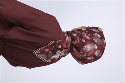 Locella Pamuk Vual Eşarp-Bordo