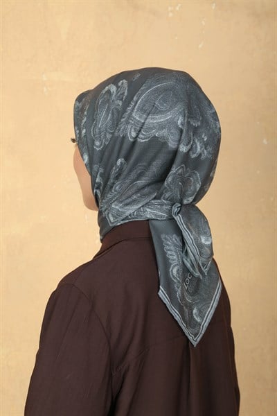 Locella Pamuk Vual Eşarp Gri