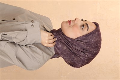 Locella Pamuk Vual Eşarp Mürdüm