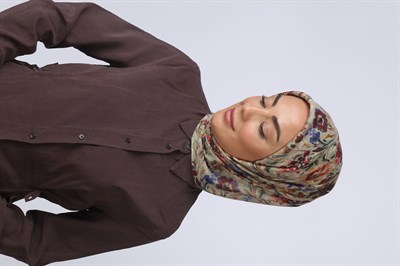Locella Pamuk Vual Eşarp-Yeşil