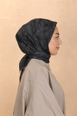 Locella Pamuk Vual Eşarp Siyah