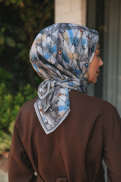 Locella Pamuk Vual Eşarp Gri