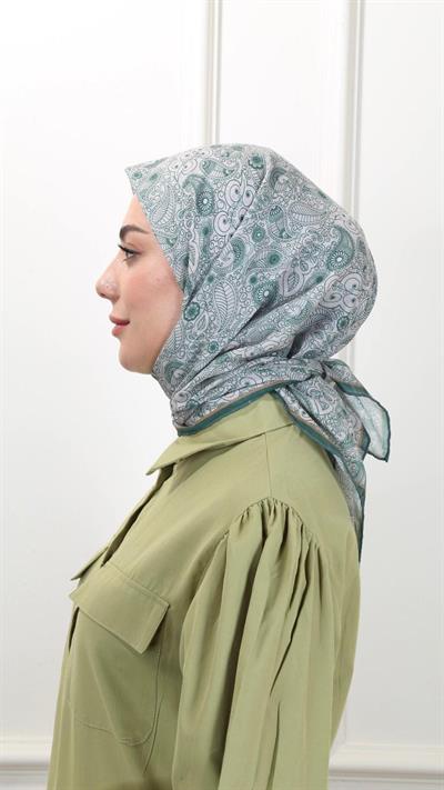 Locella Pamuk Vual Eşarp Canlı Yeşil-21