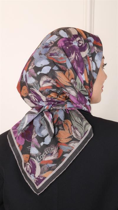Locella Pamuk Vual Eşarp Haki Yeşili-2