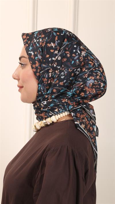 Locella Pamuk Vual Eşarp Siyah-3
