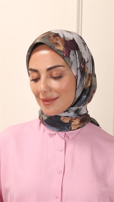 Locella Pamuk Vual Eşarp Yeşil-4