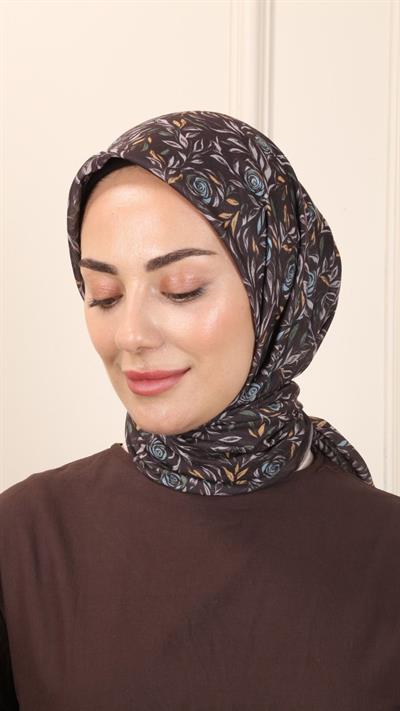 Locella Pamuk Vual Eşarp Acı Kahve-7