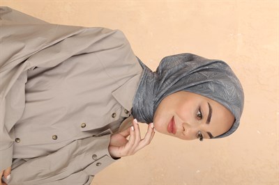 Locella Pamuk Vual Eşarp Gri