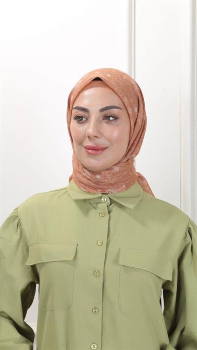Locella Pamuk Vual Eşarp Camel-20