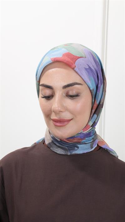 Locella Pamuk Vual Eşarp Mint Yeşil-9