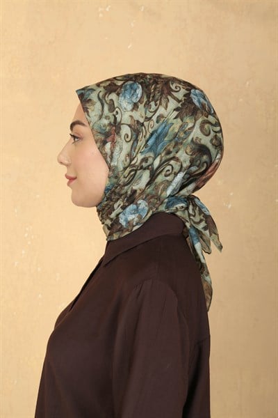 Locella Pamuk Vual Eşarp Yeşil