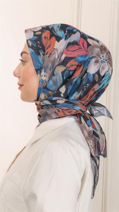 Locella Pamuk Vual Eşarp Siyah-8