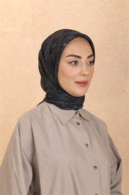 Locella Pamuk Vual Eşarp Siyah