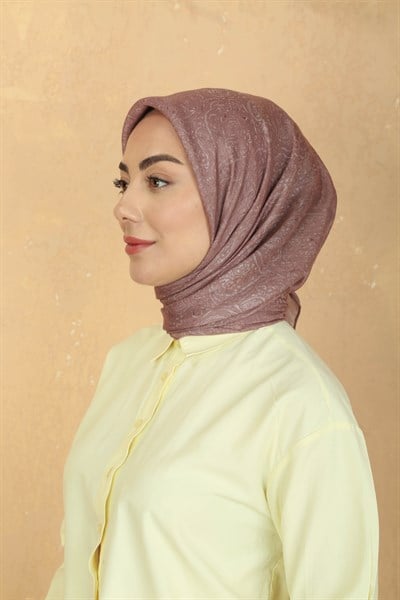 Locella Pamuk Vual Eşarp Gül Kurusu