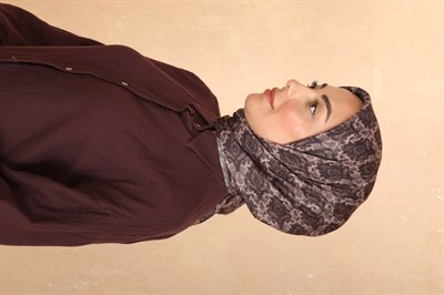 Locella Pamuk Vual Eşarp Kahverengi