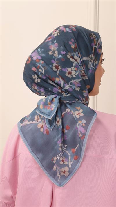 Locella Pamuk Vual Eşarp Turkuaz-4