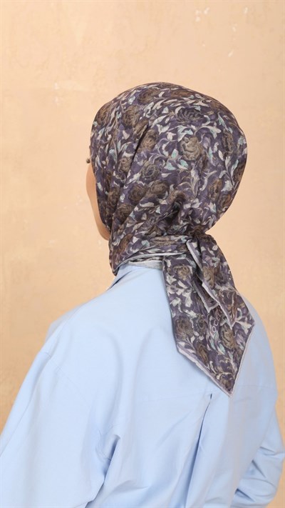 Locella Pamuk Vual Eşarp Mor