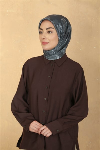 Locella Pamuk Vual Eşarp Gri