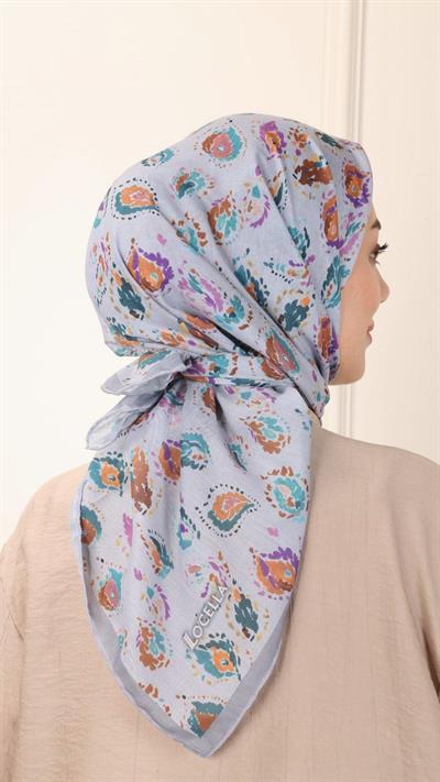 Locella Pamuk Vual Eşarp Gri-6