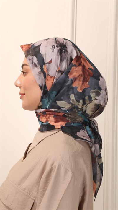 Locella Pamuk Vual Eşarp Siyah-6