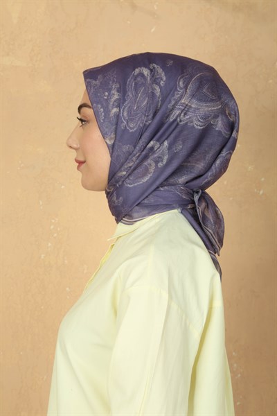Locella Pamuk Vual Eşarp Mor