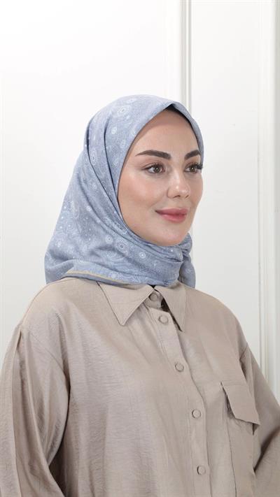 Locella Pamuk Vual Eşarp Gri-18